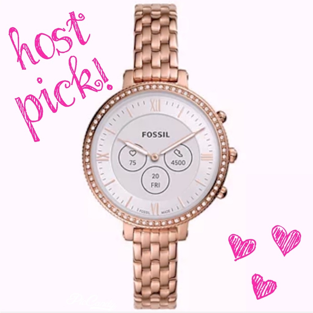 🚫SOLD🚫 Fossil Monroe hybrid watch in rose gold with extra band - NWT